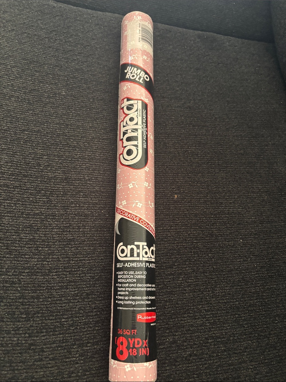 Pink self adhesive plastic roll